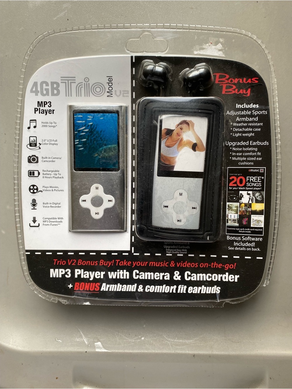 Trio 4GB MP3 Player (New)